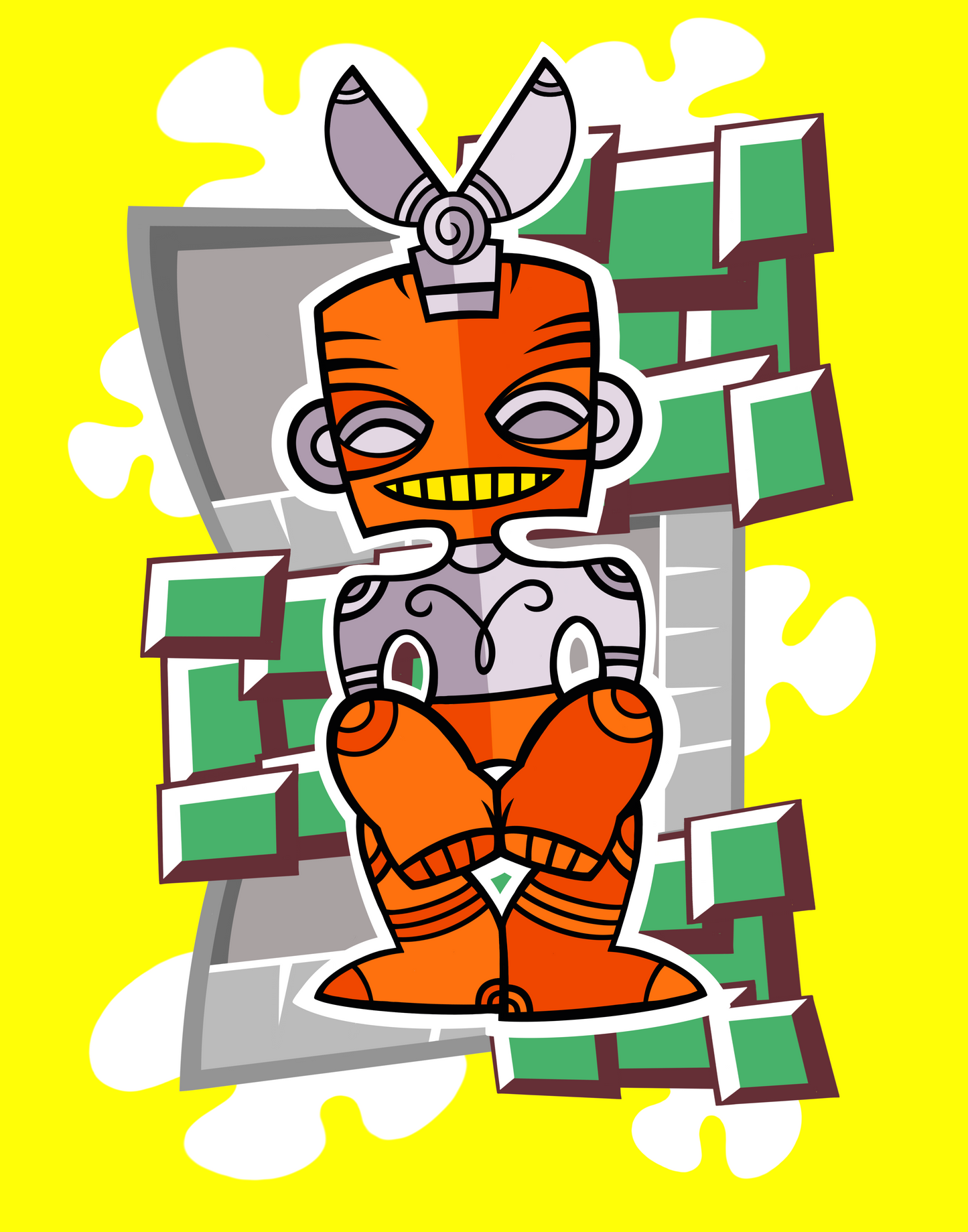 Robot Master Tiki Idols