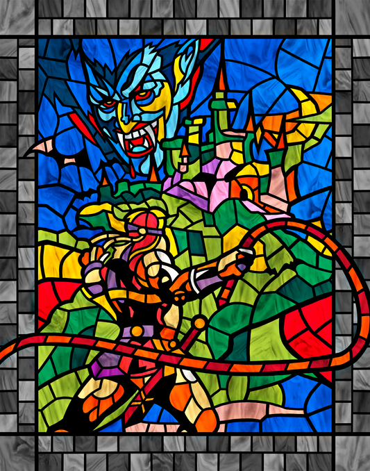 Castlevania Stained Glass Print